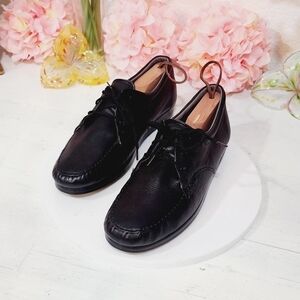 FRENCH Shrine Soft Flex Tie Up Leather Dress Shoes Size 9.5M